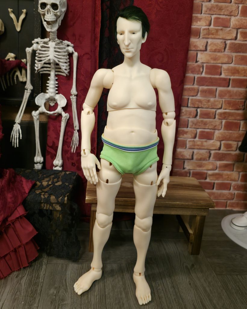 Final resin printed Daniel doll posing