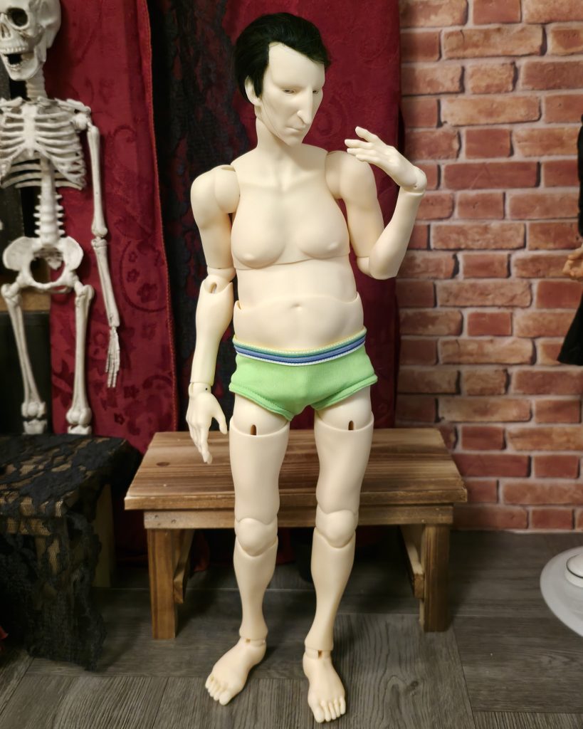 Final resin printed Daniel doll posing