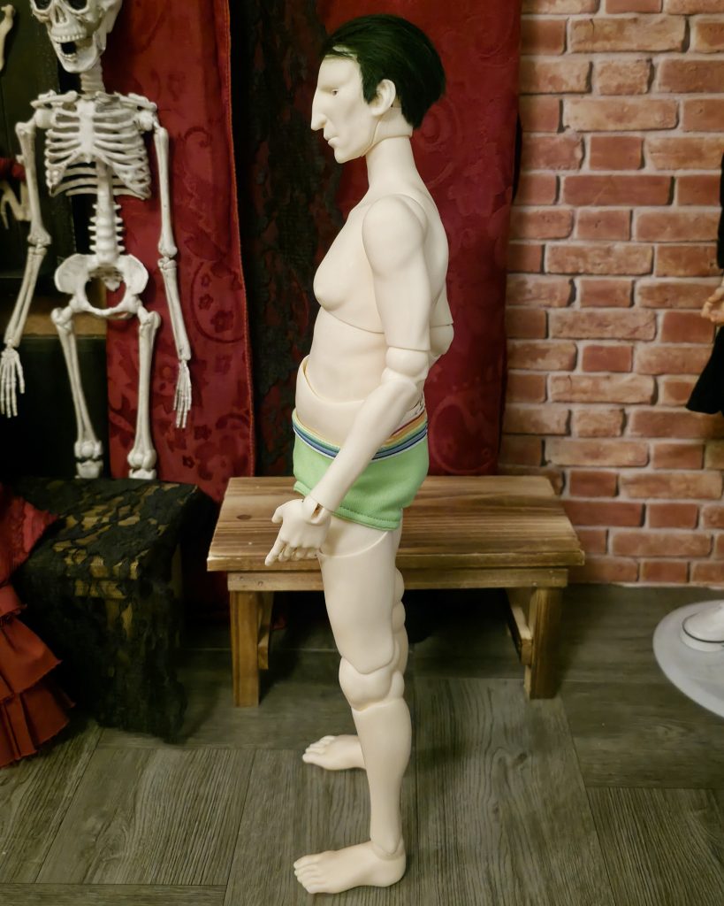 Final resin printed Daniel doll posing
