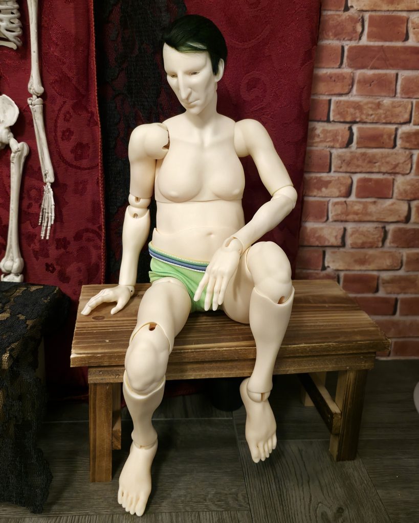 Final resin printed Daniel doll posing