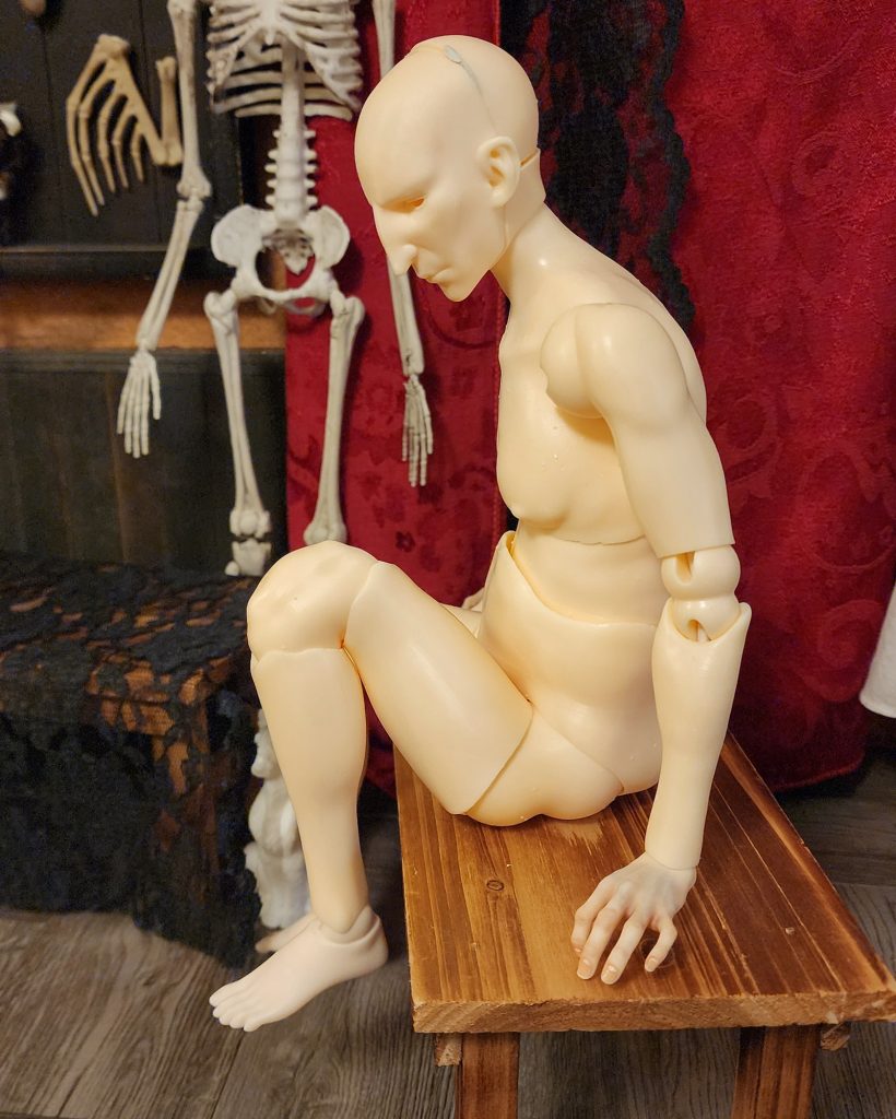 Resin print of new Daniel sitting
